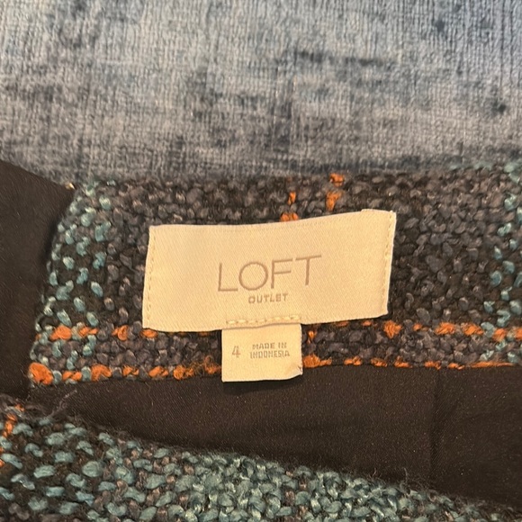 Loft Plaid A-Line Skirt - Picture 3 of 3